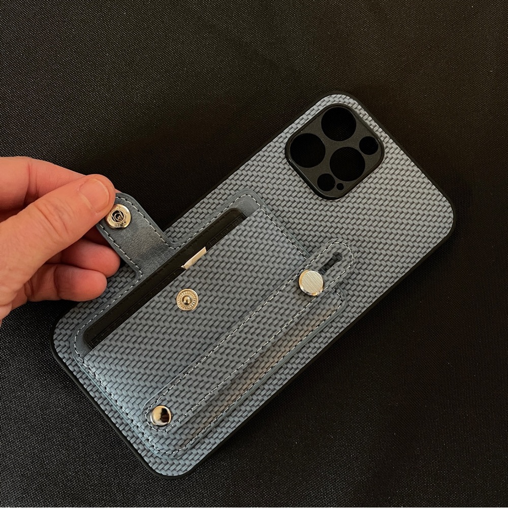 ๐ข FREE WITH ANY PURCHASE OVER $10 IPhone 12 Pro Max Wallet Case With Hand Loop - Picture 3 of 15